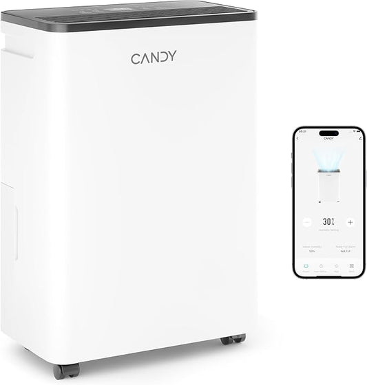 2000 Sq.Ft Dehumidifiers for Home, 25 Pints Portable Dehumidifier With Continuous/Auto Mode,0.66 Gal Tank, for Bedroom,Bathroom,Basement, Smart Control with Drian Hose Included