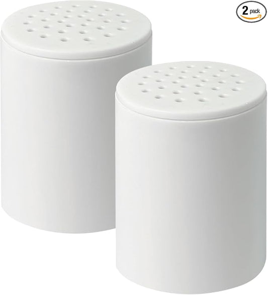 2Pcs 20 Stage Shower Filter Replacement Cartridge, Shower Head Filter Refill for Hard Water Chlorine Heavy Metal, Fit Any Similar Design Shower Water Filter