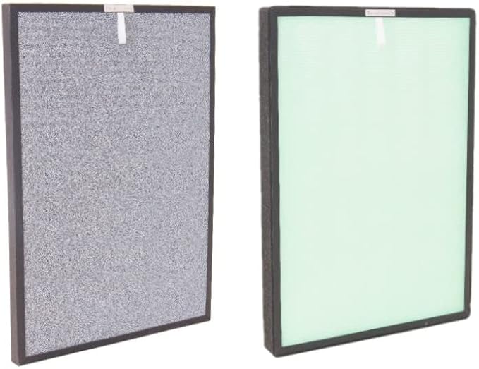 Double Dual-stage Replacement Filters for HEPA Air Purifier used with Antibacterial Filter Activated Carbon and Cold Catalyst Filter Remove Odors from Air\