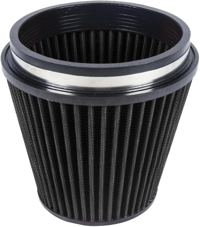 Kyostar 6" 152mm High Flow Inlet Cold Air Intake Cone Replacement Dry Air Filter Black