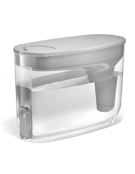 LifeStraw Home – Water Filter Dispenser, 18-Cup, Pebble, BPA Free Designed for Everyday Protection Against tap Water contaminants Including Bacteria, parasites, microplastics, Lead, Mercury