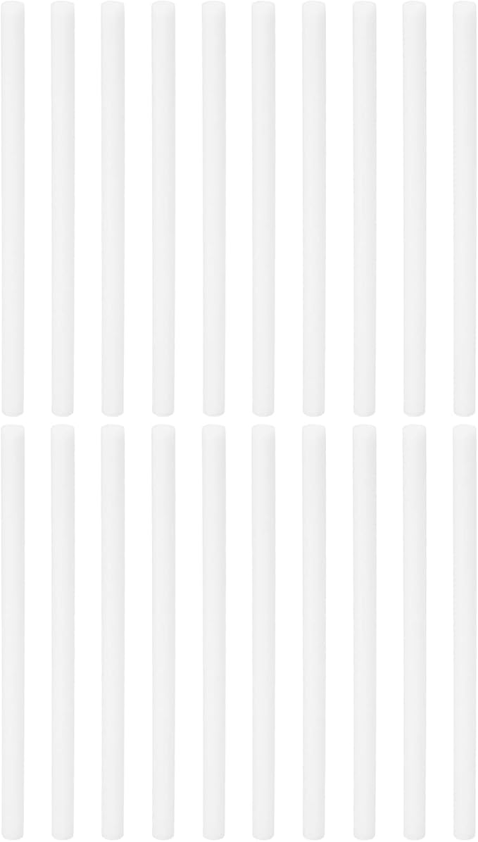 PATIKIL Humidifier Cotton Filter Sticks, 20 Pcs Refill Sticks Filter Wicks Replacement for USB Mini Humidifiers Portable Diffuser (5.31'' x 0.28''), White