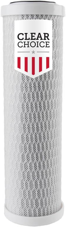 Clear Choice Sediment Water Filter 0.5 Micron 10 x 2in Water Filter Cartridge Replacement 10 inch RO System CG53-10 DEV910853, DEV910853, 155162-43 CBC-10, 1-Pk