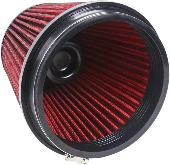 Kyostar 6" 152mm High Flow Inlet Cold Air Intake Cone Replacement Dry Air Filter Red