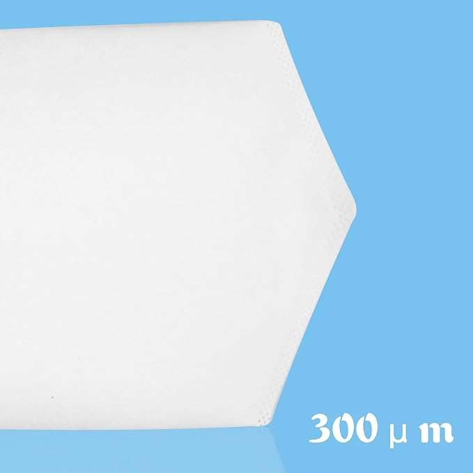 7 Inch Rectangle Filter Sock, 4 Pcs Saltwater Aquarium Filter Bags 300 μm Aquarium Filter Accessories for Saltwater Freshwater Fish Tank Filter