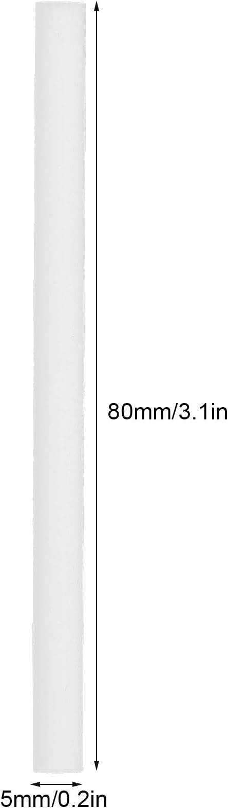 Fdit 5x80mm Humidifier Air Diffuser Cotton Swab Filter Portable USB Humidifier Cotton Sticks Refill Replacement (30Pcs)