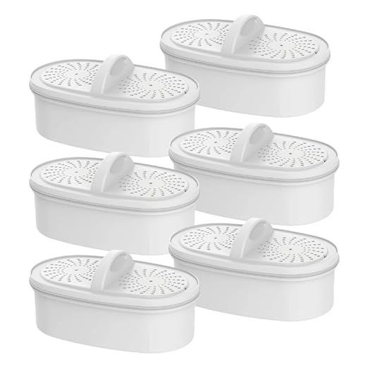 Replacement for All Waterdrop® Pitcher Filtration System, Fits Waterdrop WD-PF-01A Plus, Reduces PFOA/PFOS, Chlorine, Last Up to 3 Months or 200 Gallons (Pack of 6), AQUA CREST
