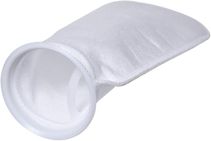 ALEGI Aquarium Filter Socks 4 inch by 14 Inch Long, 200 Micron - 4 Inch Ring Aquarium Felt Filter Bags - 4Pack