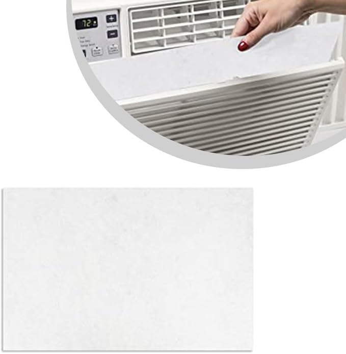 Air Conditioner Filter 24x15x1/4 Inch Replacement for Window AC Units - Electrostatic Non-Woven Polyester Fiber Cotton Filter Media - Customizable Size