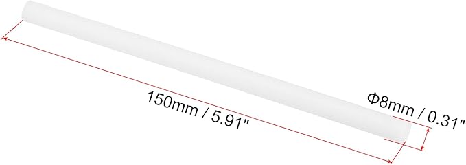 PATIKIL Humidifier Cotton Filter Sticks, 10 Pcs Refill Sticks Filter Wicks Replacement for USB Mini Humidifiers Portable Diffuser (5.91'' x 0.31''), White