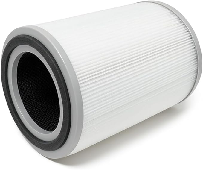 Nispira 3-in-1 True HEPA with Activated Charcoal Replacement Filters, Compatible with TOPPIN TPAP001 Air Purifier Comfy Air C2, 2-Packs