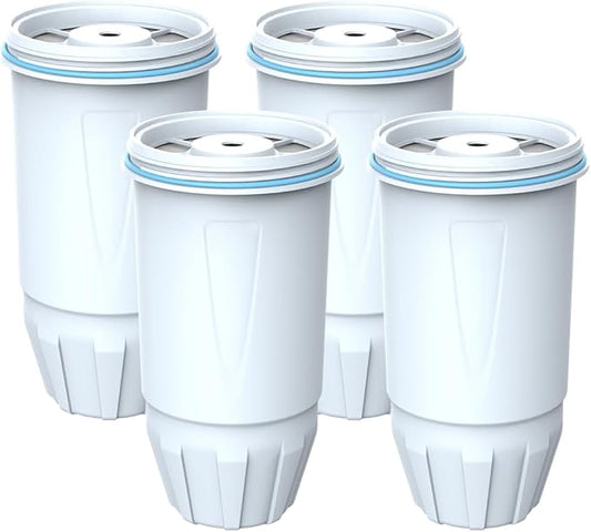 Lifefilter Water Filter Replacement for Pitcher Filters and Dispenser Filters, ZR-001 ZR-003 ZP-600 ZR-017, Multi-Stage Filter System, Reduce TDS, PFOA/PFOS, Chlorine, 4 Pack