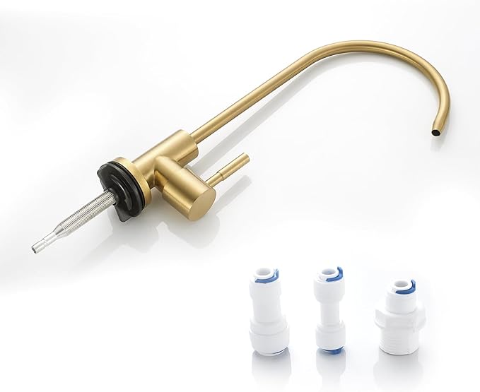 FVITA Brushed Gold Kitchen Faucet 304 Stainless Steel Sink Filter Water Faucet Reverse Osmosis Faucet, RO Faucet Kitchen Water Tap