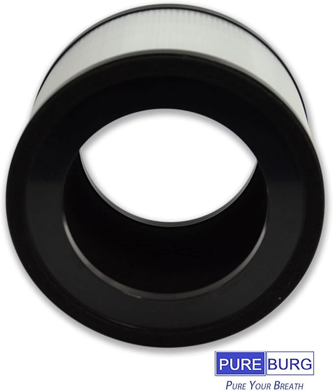 PUREBURG MAF-02 Replacement Filter Compatible with Miko IBUKI M Air Purifier,2-Pack H13 True HEPA 3-Stage Filtration Activated carbon Air Clean Dust VOCs Odor PM2.5 Smoke