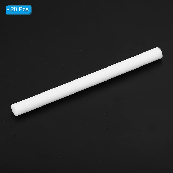 PATIKIL Humidifier Cotton Filter Sticks, 20 Pcs Refill Sticks Filter Wicks Replacement for USB Mini Humidifiers Portable Diffuser (3.94'' x 0.28''), White