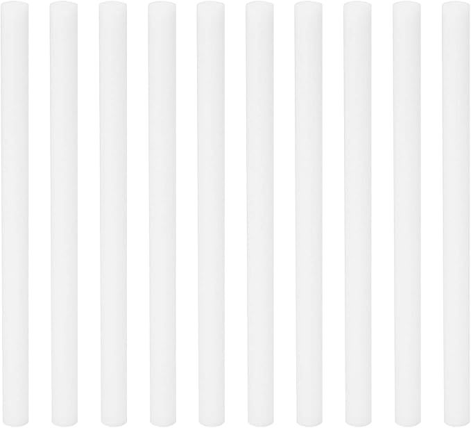 PATIKIL Humidifier Cotton Filter Sticks, 10 Pcs Refill Sticks Filter Wicks Replacement for USB Mini Humidifiers Portable Diffuser (4.72'' x 0.28''), White