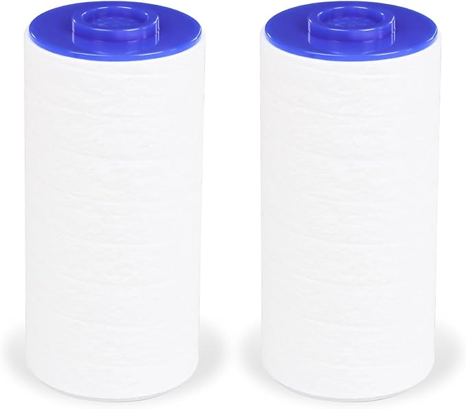 Replacement Filter Set for Weddell Duo - High-efficiency Shower Water Filtration System that Removes Chlorine/PFAS/Contaminants for Better Skin and Hair Health (Blue*2)