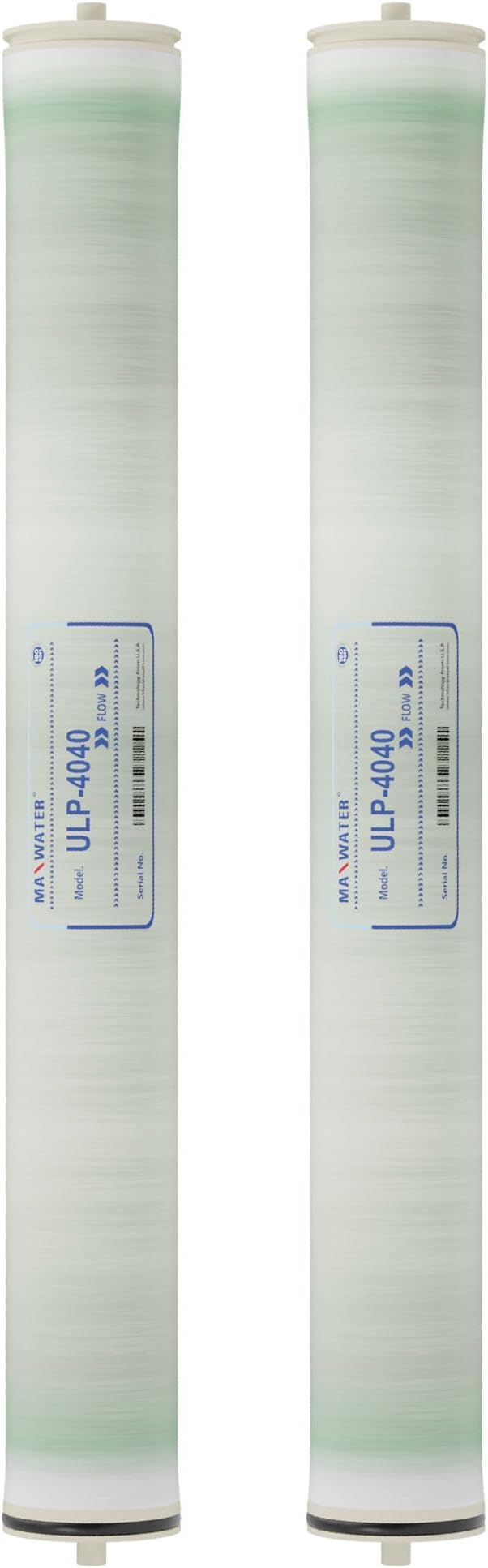 Max Water Reverse Osmosis 4040 Commercial RO Membrane (ULP-4040: 2600GPD) size 4" x 40" good for Industrial, Agricultural, Whole House & more (2)