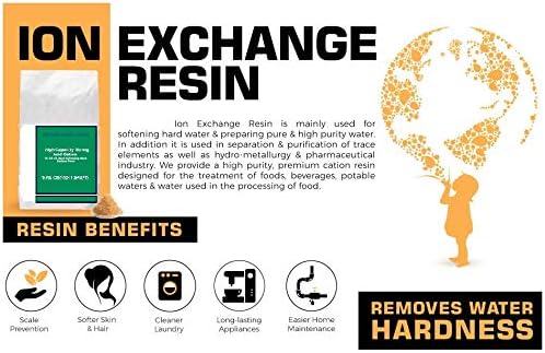 Replacement Water Softener Tank + Pre-loaded 10% Cross Linked Cation Resin and Riser Tube | 9" x 48" - 1.0 Cubic Ft | 32,000 Grain