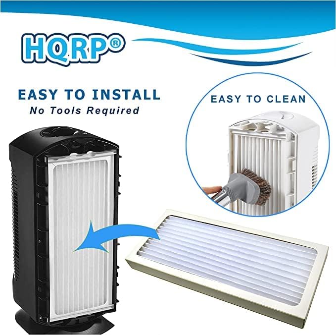 HQRP Filter Set compatible with Hamilton Beach 04383 04384 04385 04386 TrueAir Purifiers, 2 HEPA-grade Filters plus 6 Carbon Filters