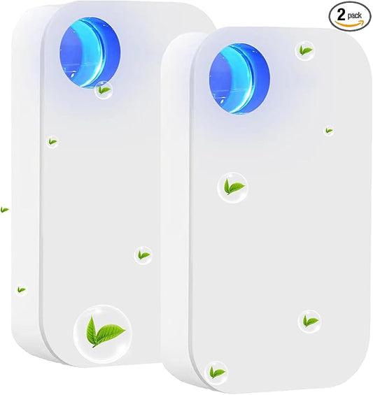 Ionizer Air purifiers for Home Plug in,Air Ionizers for Home Portable and Quiet Ionic Air Cleaner for Bedroom Toilet Office Kitchen and Pets(2)
