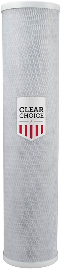 Clear Choice Sediment Filter Cartridge 5 Micron 20in X 4.25in 10k Gal. Replacement for Most Brands, 1-Pk