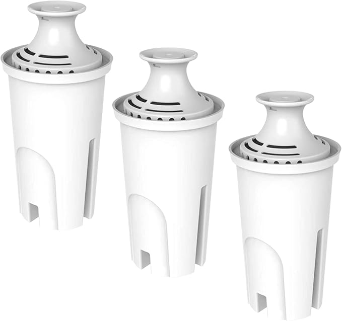 3-Pack Standard Water Filter Replacements for Brita® Water Pitchers and Dispensers, NSF Certified to Reduce Chlorine and Bad Taste, BPA free