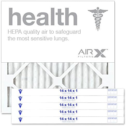 AIRX FILTERS WICKED CLEAN AIR. HEALTH 14x14x1 MERV 13 Pleated Air Filter - Made in the USA - Box of 6