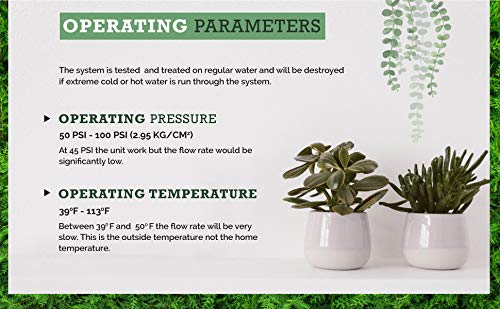 3 Stage - Hydroponics Reverse Osmosis Water Filtration System | 75 GPD | Manual Flush - Water Purifier for Indoor or Outdoor Garden Use