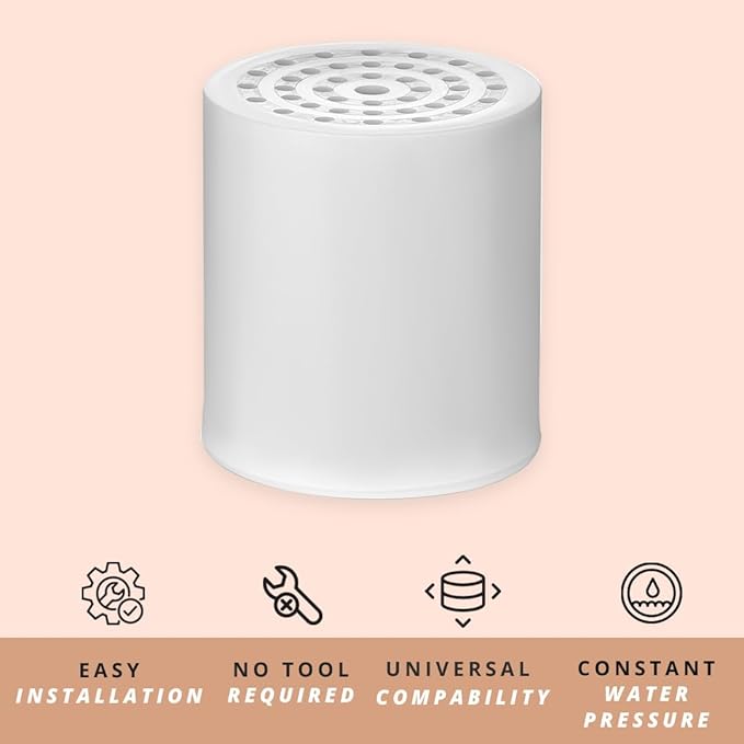 COLSEN Shower head Filter – Universal Bath Water softener for tub + 1 filter cartridge 15 stage filtration system handheld purifier for hard water, removes fluoride, vitamin c improves nails & hair