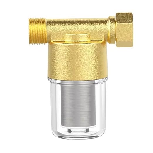 Reusable sediment water filter Water,Pipe fittings,Outdoor rinse pre-filtration,Inline Washer Filter for Washing Machine, Shower, Garden Hose, Well Water, Anti Clogging, 1/2 inch