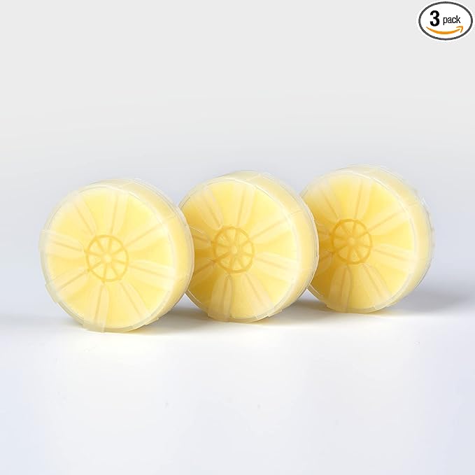 Barumi Vitamin C Filter Pluo Handheld Showerhead - Lemon Scent | 3-Pack, Pure Vitamin C, Moisturizes Skin and Hair, Removes Chlorine and Impurities from Tap Water, Filters Rust, Easy Installation