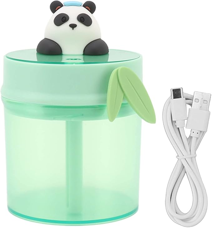 Mini Humidifier Desk Bedroom Home Portable USB Powered Air Humidification Cute Panda Humidifier Air Diffuser Purifier Atomizer 510ml