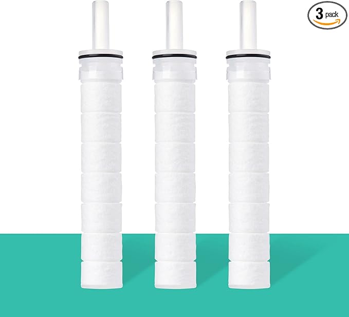 Barumi Sediment Filters for Livo Kids Handheld Showerhead | 3-Pack | Good for Skin & Hairs | Removes Rust and Fine Particles from Tap Water, Easy Installation (Only for Livo Kids Showerheads)