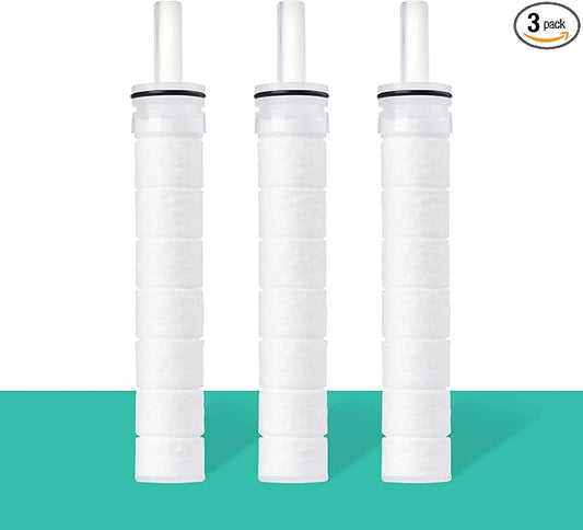 Barumi Sediment Filters for Livo Kids Handheld Showerhead | 3-Pack | Good for Skin & Hairs | Removes Rust and Fine Particles from Tap Water, Easy Installation (Only for Livo Kids Showerheads)