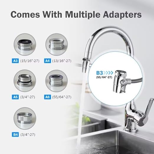 Frizzlife TS99 Countertop Water Filter System, 9-Stage Stainless Steel Faucet Water Filtration, 0.5 Micron NSF Certified Elements Reduces 99.99% Lead, Chlorine, Heavy Metals, Bad Taste & Odor