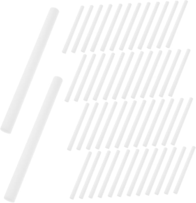 GALPADA 50pcs Cotton Filter Sticks for Diffuser and Humidifier 10x140mm Universal Absorbent Cotton Fragrance Replacement for Home Use