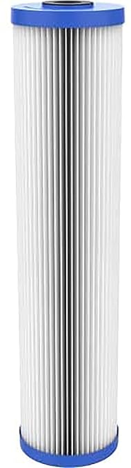 Pentair Pentek R30-20BB Big Blue Sediment Water Filter, Whole House Pleated Polyester Filter Cartridge, 20" x 4.5", 30 Micron, Pack of 2