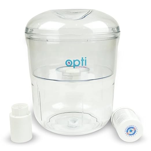 Opti Flex 3 Gallon Alkaline Water Jug Filter for Top Load Dispensers - Removes Contaminants, Increases Alkalinity Up to 9.0