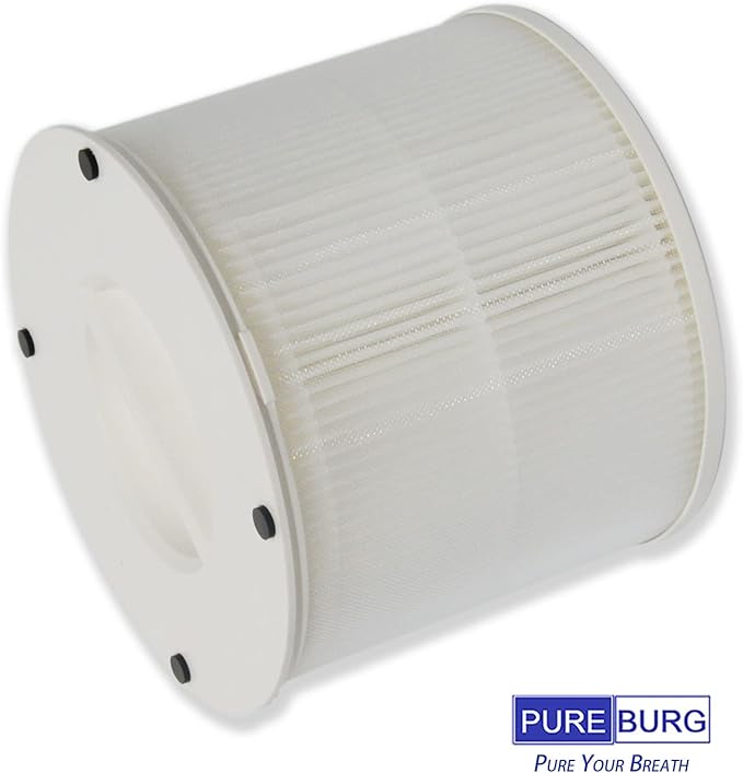 PUREBURG 12020 Replacement HEPA Filters Compatible with Clorox 11020 11021 Tabletop True HEPA Air Purifier,2-Pack H13 HEPA Air Clean