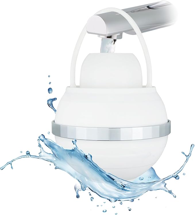 Bath Filter for Tub, 8 Stages Bathtub Water Filter, Bath Water Filter to Removes Lead, Chlorine and Fluoride, 2,500 Gallons of Filtration, Water Softener, BPA Free