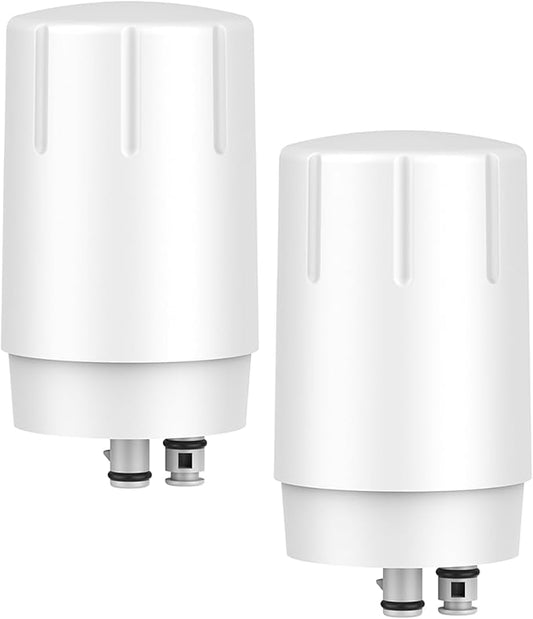 2 Pack Faucet Filter Replacement for Brita® Faucet Filter 36311 On Tap Water Filtration System Compatible with Brita® Replacement Filters 36313, FR-200, FF-100, Chrome