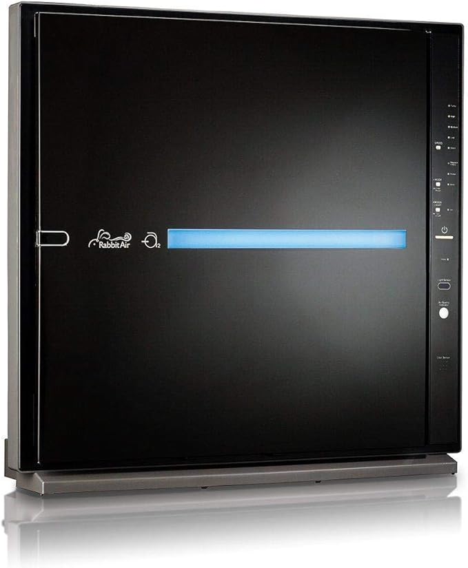 Rabbit Air, MinusA2 Air Purifiers for Home, Ultra Quiet HEPA Air Purifier - Wall Mountable Air Purifiers for Home, Allergies, Dust, Mold, Smoke & VOCs - (SPA-780N, Black, Asthma and Allergy Friendly)