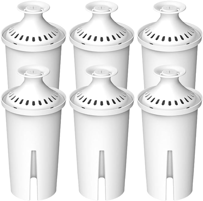 Water Filter Replacement for Brita® Pitchers & Dispensers, Classic OB03, Mavea® 107007, 35557 & More, NSF Certified Water Pitcher Filter, 1 Year Supply, Fits Brita & Mavea, 6 Count