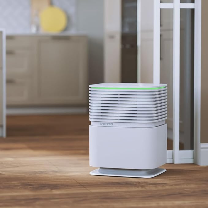 AP730 AeroStyle Compact Air Purifier in White with Voice & App Control, Triple Filtration for Spaces up to 800ft²: Pre-Filter, H13 Filter with 99.97% Filtration Efficiency & Activated Carbon Filter