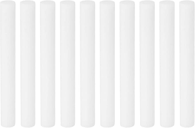 PATIKIL Humidifier Cotton Filter Sticks, 10 Pcs Refill Sticks Filter Wicks Replacement for USB Mini Humidifiers Portable Diffuser (2.76'' x 0.31''), White