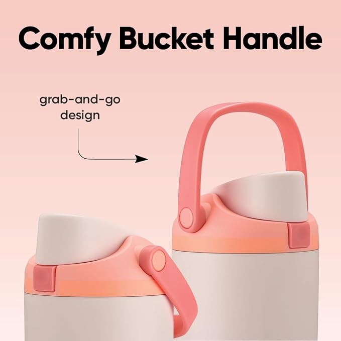 Owala FreeSip Sway - Stainless Steel-40-oz.-Orange/Tan(Sparkling Sherbet)