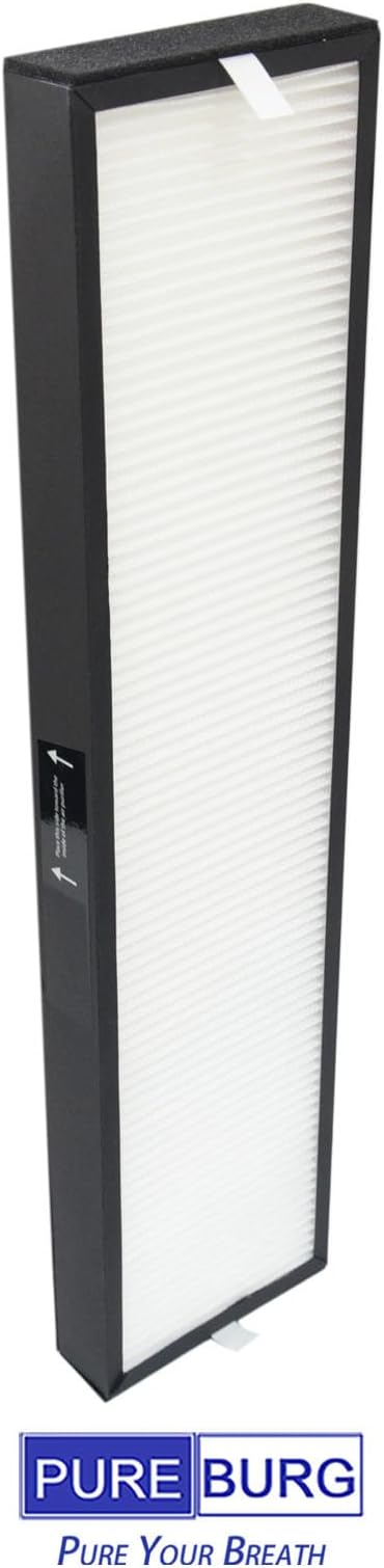 PUREBURG 182550 Replacement Filter Compatible with Bionair BAP536UV-U Air Purifier, 2-Pack H13 HEPA Air Clean Dust