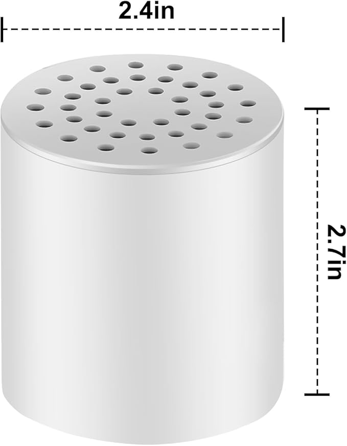 Shower Filter Replacement Cartridge: 20 Stage Shower Filter for Hard Water Removes Chlorine Fluoride & Heavy Metals - 2 Pack Water Softener for Hair/Skin