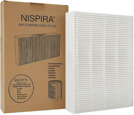 Nispira HPA300 HPA200 Filter R Replacement for Honeywell Air Purifier InSight HPA5300 HPA100 HPA090 HPA250 HPA200 HPA5300 True HEPA HRF-R1 HRF-R2 HRF-R3. 1 Pack